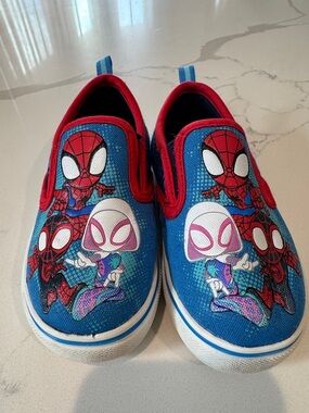 Size 7 Kids' Spider-Verse Slip-On Shoes